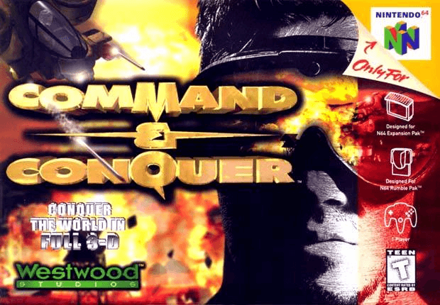 Command and Conquer box art for Nintendo 64